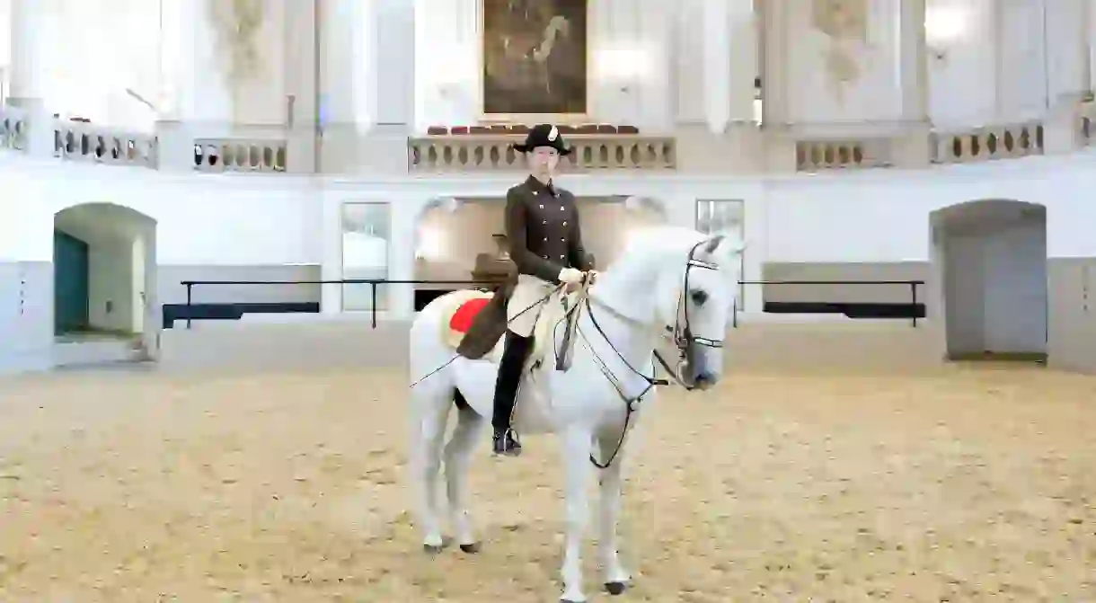 Hannah Zeitlhofer became the first woman to perform in the Spanish Riding School’s famous arena