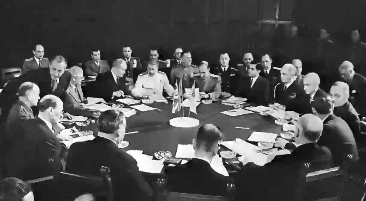 A sitting of the Potsdam Conference in Berlin during July 1945