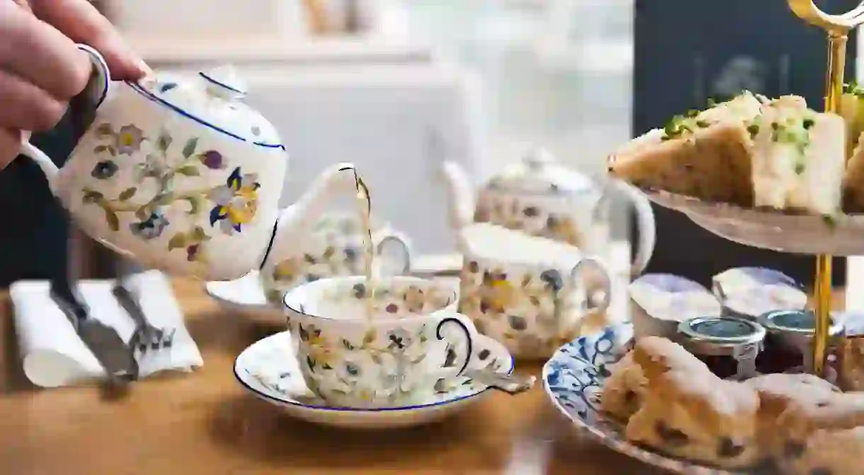 Settle down for afternoon tea at a London café