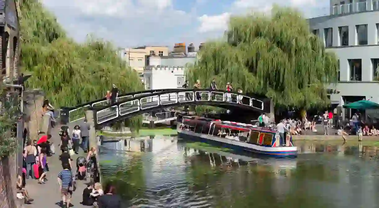 Take a stroll along Camden Lock during your stay in North London