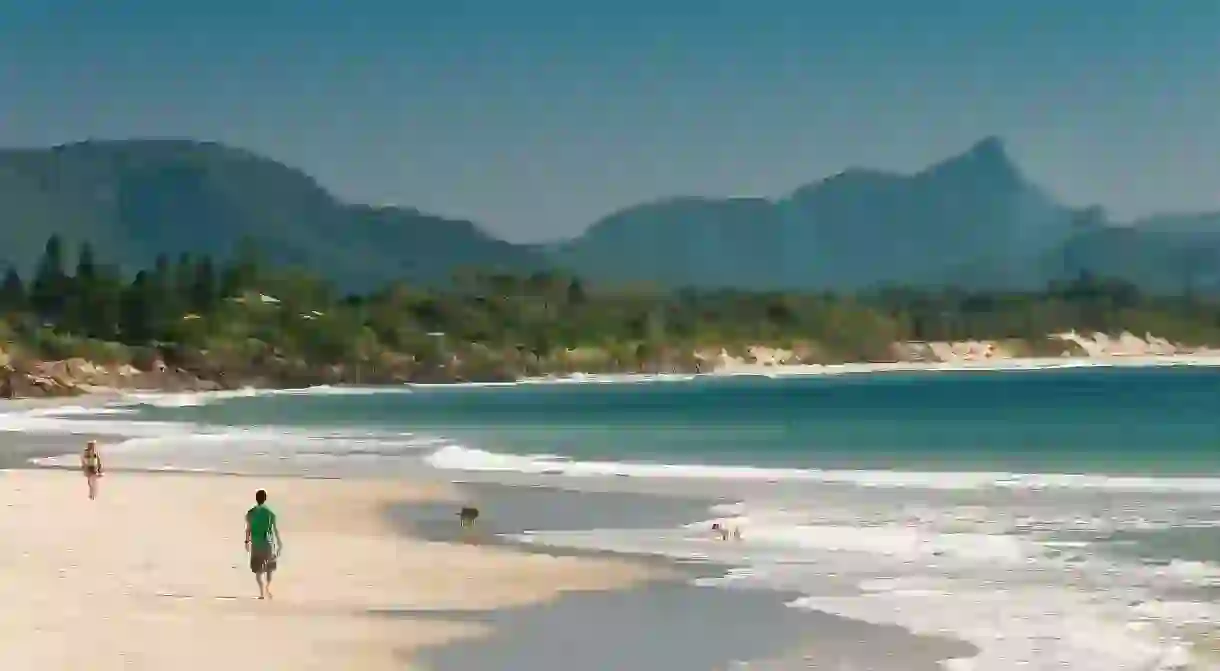 Byron Bay on the East Coast of Australia is known for its golden sands and reliable waves