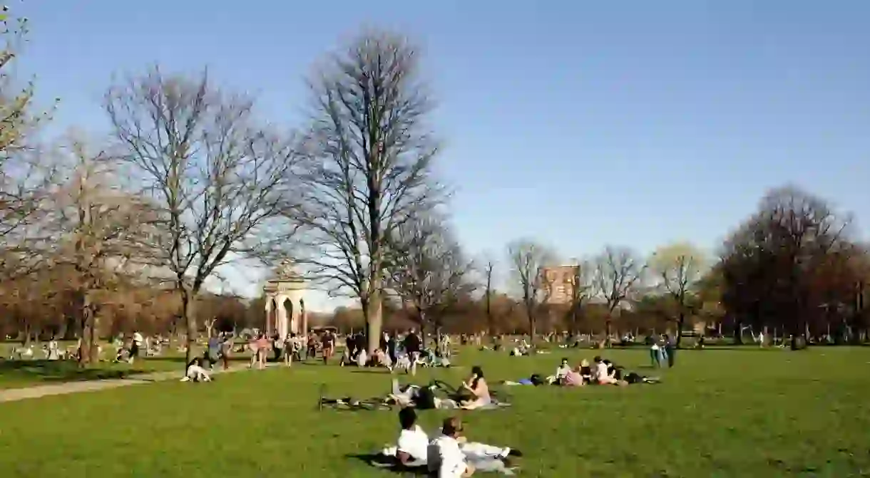 Enjoy the green space at Victoria Park in Hackney