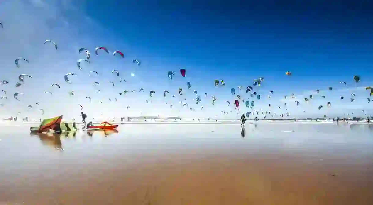 Try your hand at kitesurfing in Essaouira