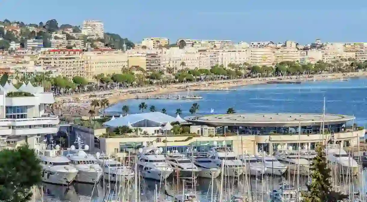 City of Cannes in summer on the French Riviera