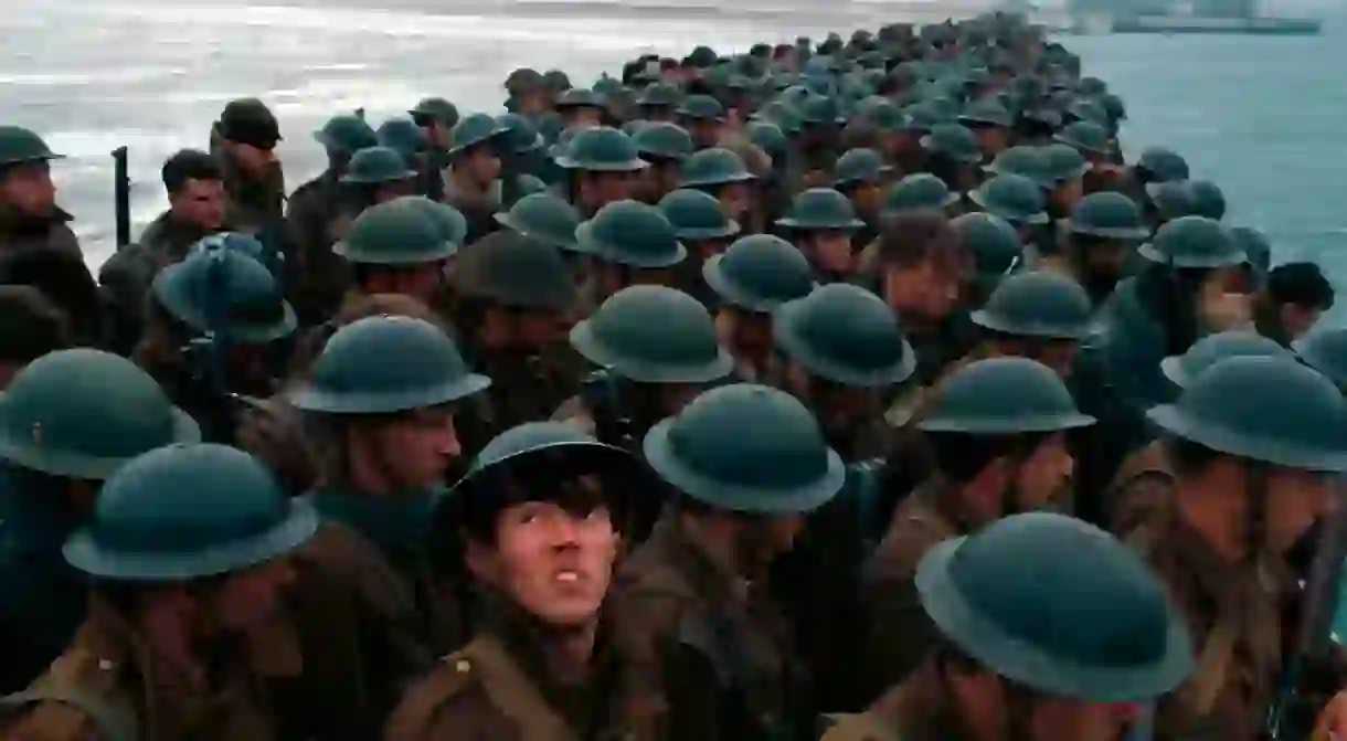 Dunkirk (2017) follows the WWII rescue mission in northern France