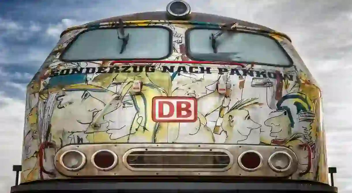 A Deutsche Bahn train