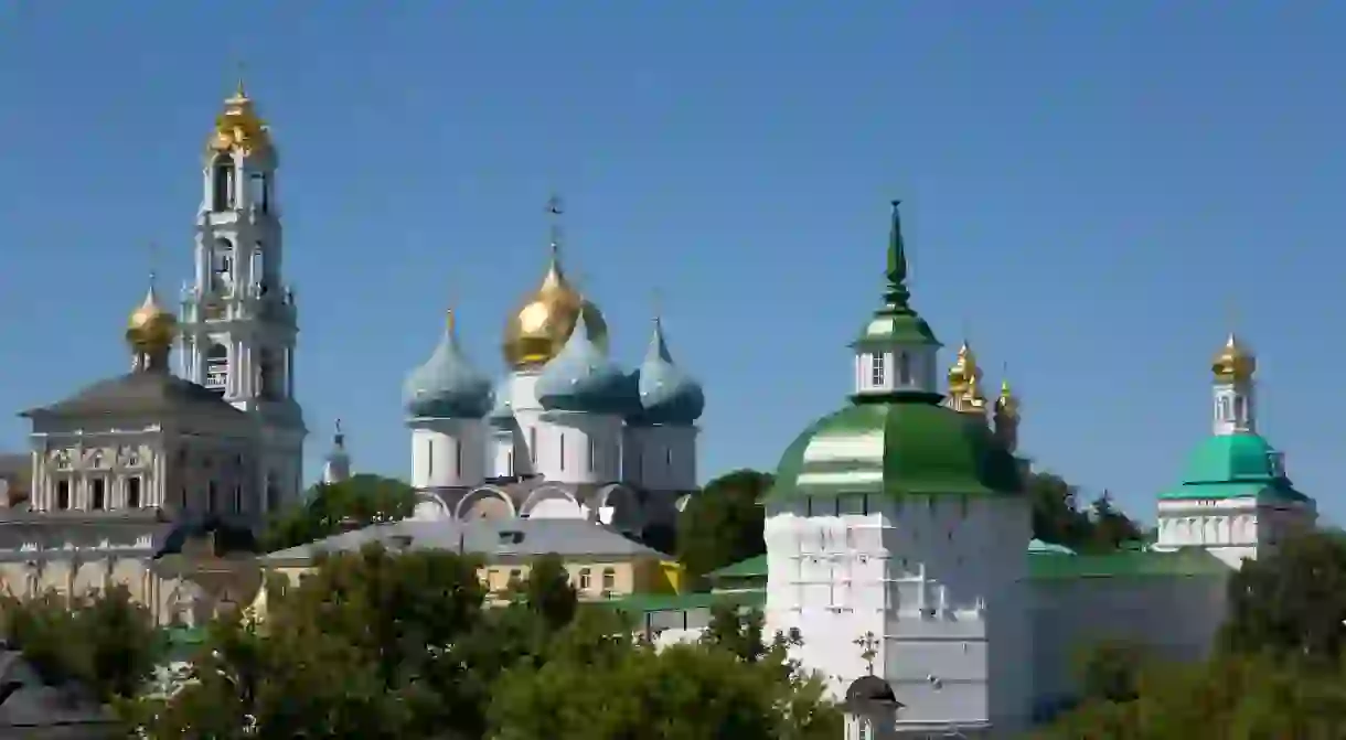 The Holy Trinity Saint Sergius Lavra, UNESCO World Heritage Site, Russia.