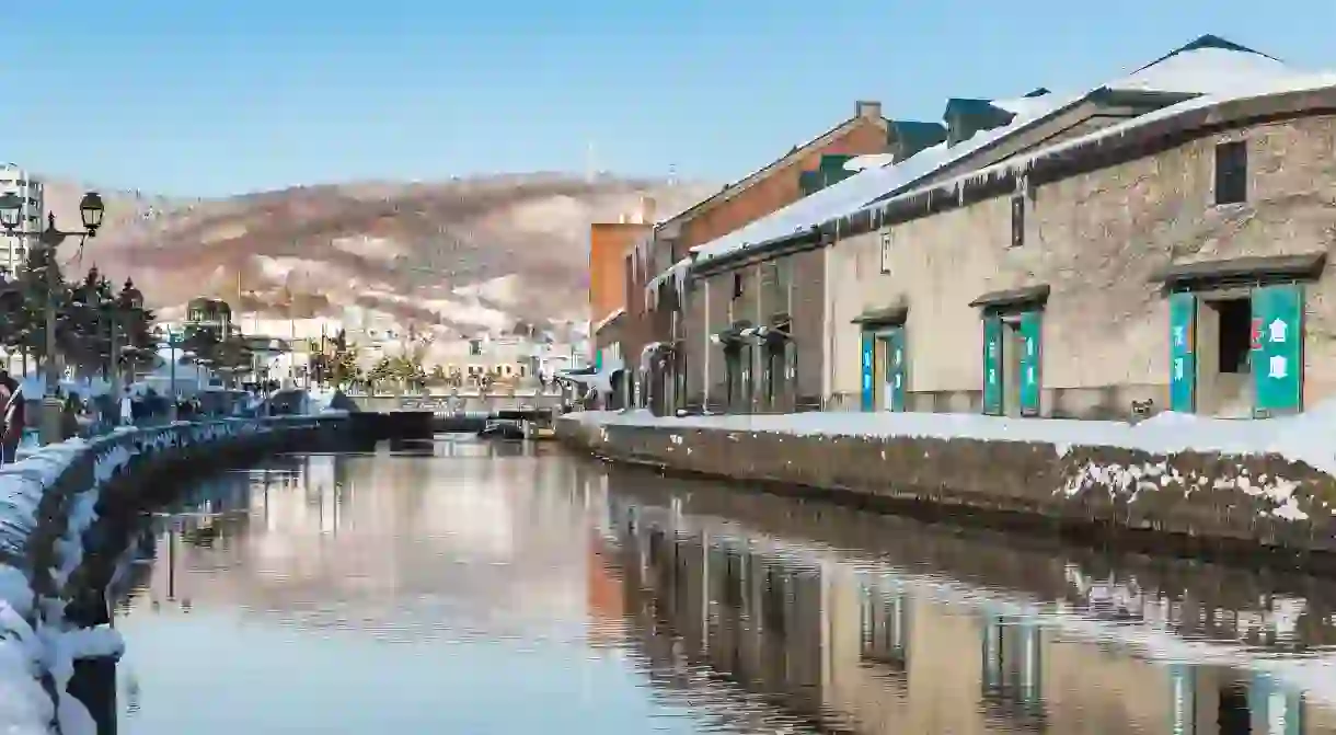 Otaru lies on the west coast of Hokkaido