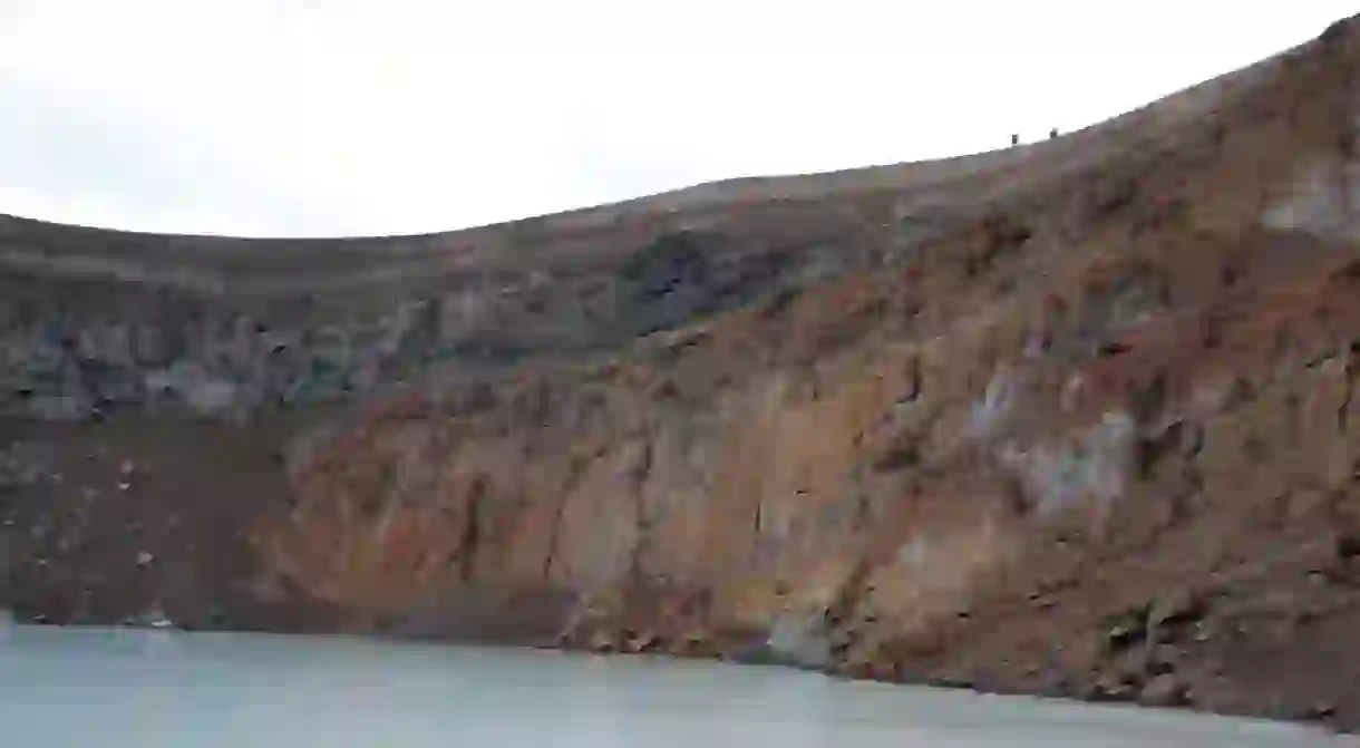 Víti Crater is situated in Iceland’s Central Highlands