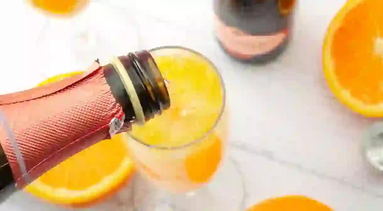 The orange juice in a mimosa almost certainly means this cocktail counts as one of your five a day