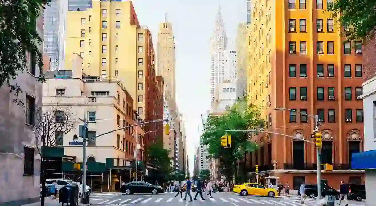 Lexington Avenue and The Chrysler Building in New York City