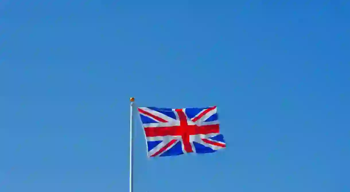 The Union Jack, or Union Flag, is the national flag of the United Kingdom