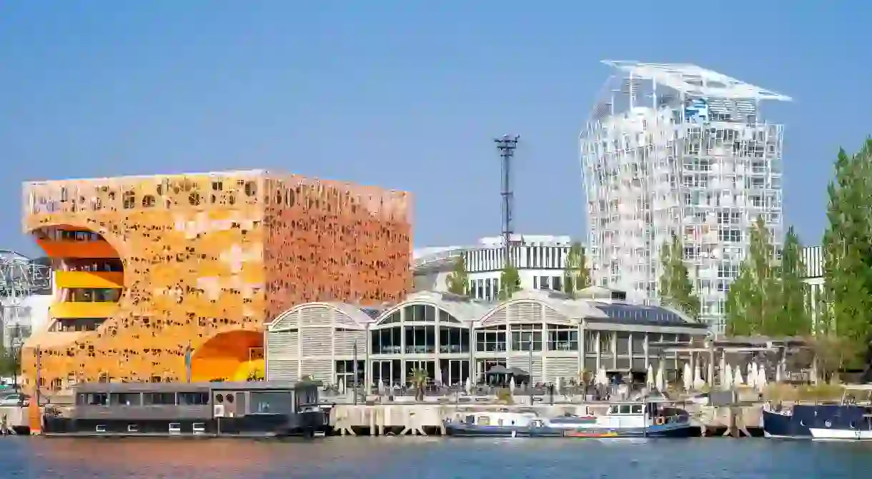 The Orange Cube in Lyon was designed by Jakob + MacFarlane