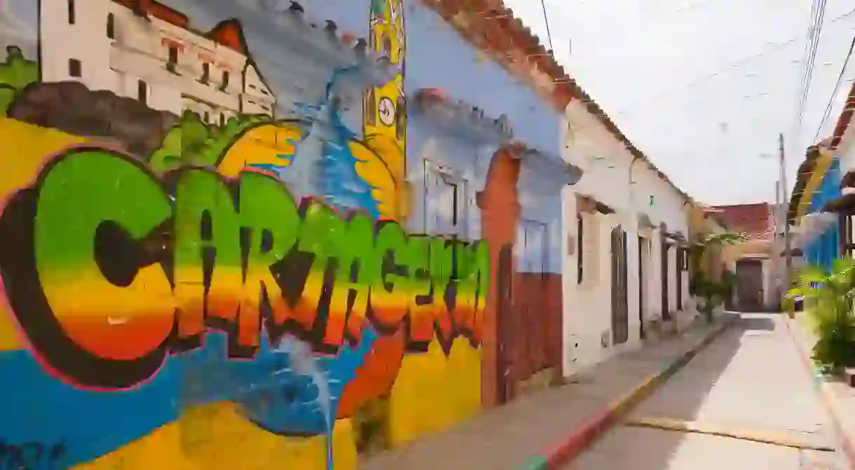 The Getsemani neighborhood in Cartagena has become known for striking street art