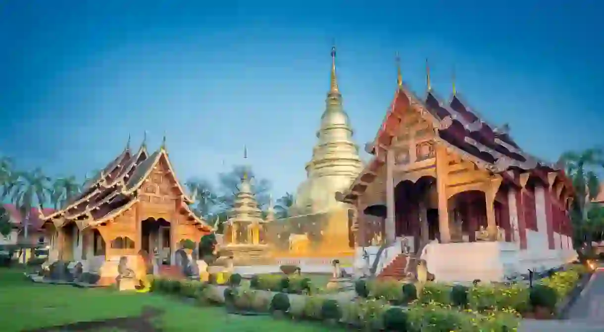 Wat Phra Singh is Chiang Mai’s largest and grandest monastery