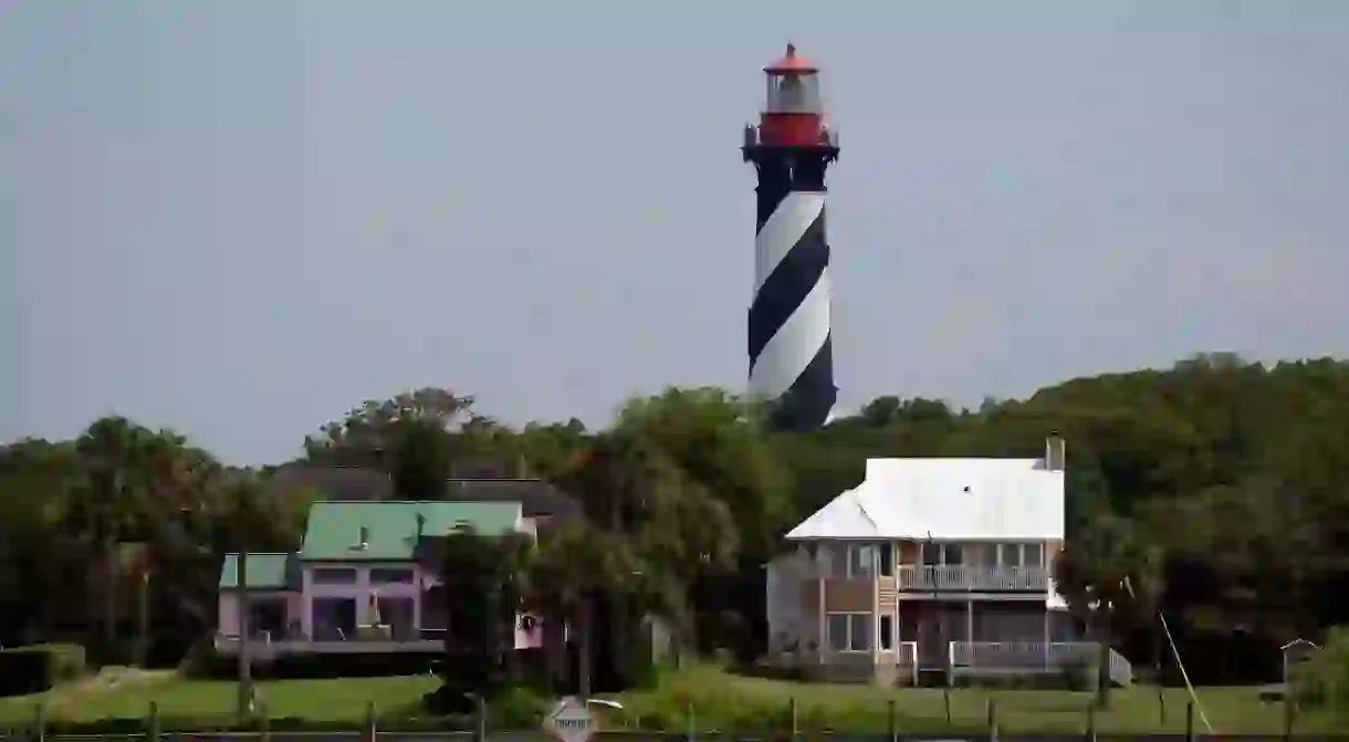 See the St Augustine Lighthouse on Anastasia Island during your visit to St Augustine