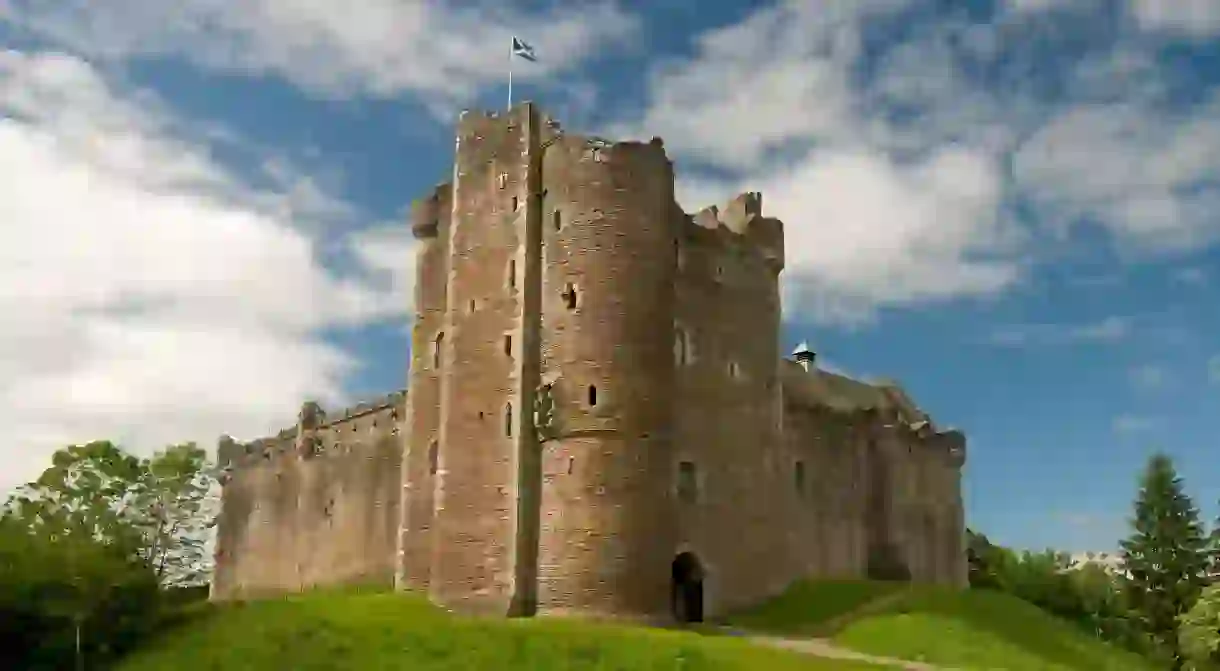 Doune Castle, on the banks of the River Teith Perthshire, Scotland