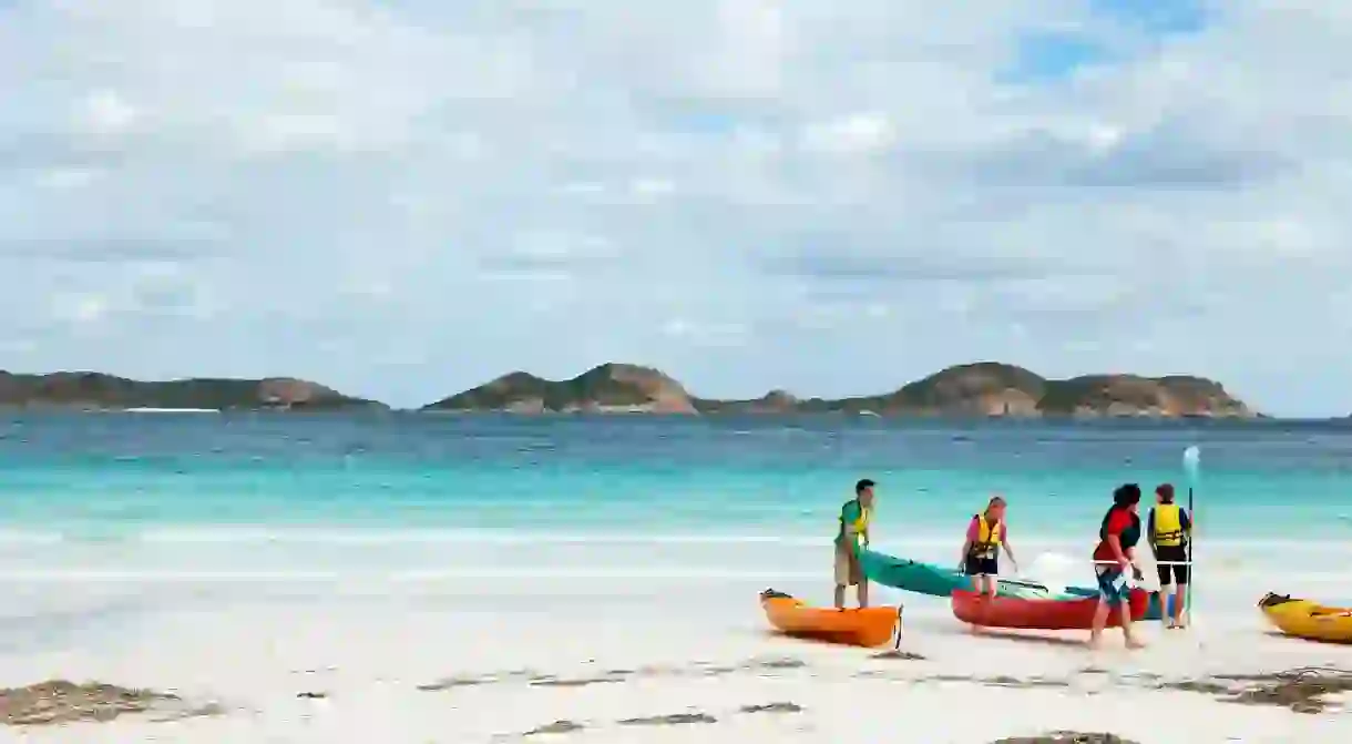 Lucky Bay in Cape Le Grand National Park is perfect for campers who seek many outdoor adventures