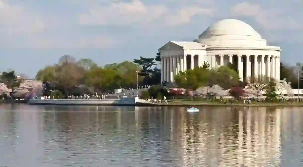 The Tidal Basin Loop will take you past the Jefferson Memorial