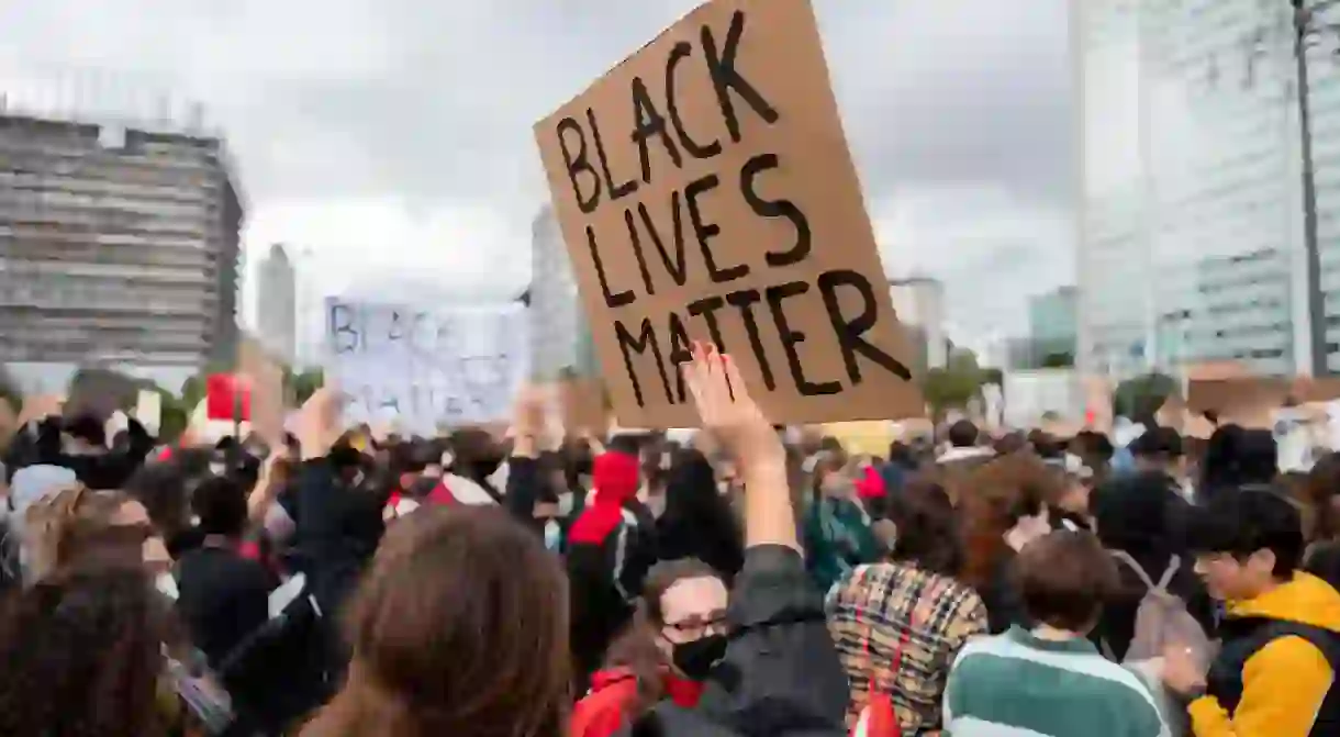 This Black Lives Matter protest in Milan, on June 7, 2020, was one of thousands that took place all over the world after the death of George Floyd