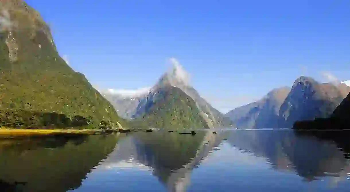 Mitre Peak, Milford Sound, New Zealand.