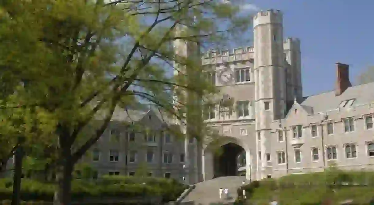 Be sure to stop by Princeton University in the fall, when the stone buildings look particularly picturesque against the leaves