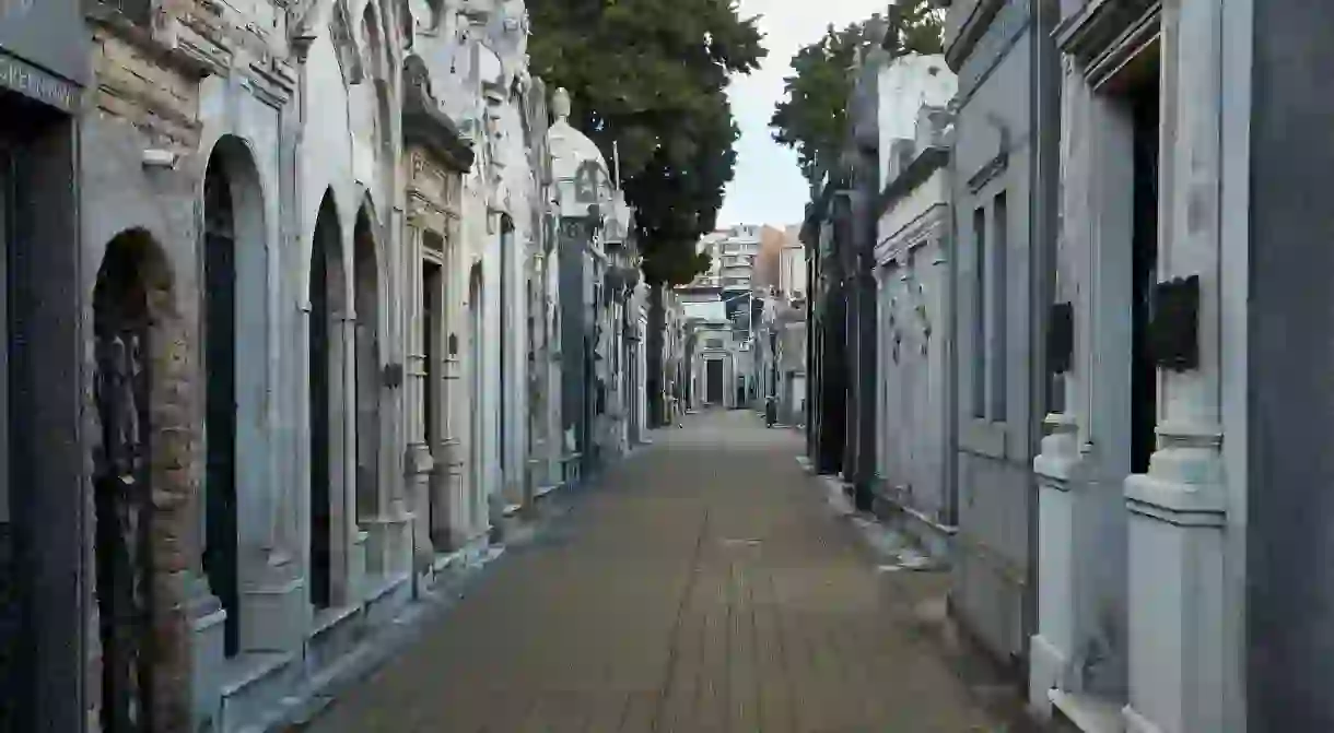 La Recoleta Cemetery in Buenos Aires is one of the worlds most-visited cemeteries with its beautiful tombstones and statues