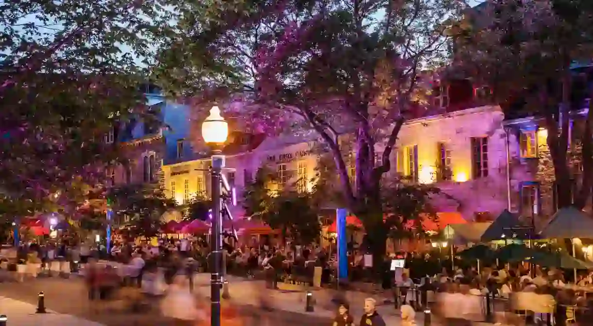 Dining alfresco is popular in Quebec City – and Quebecers love to dress up at night