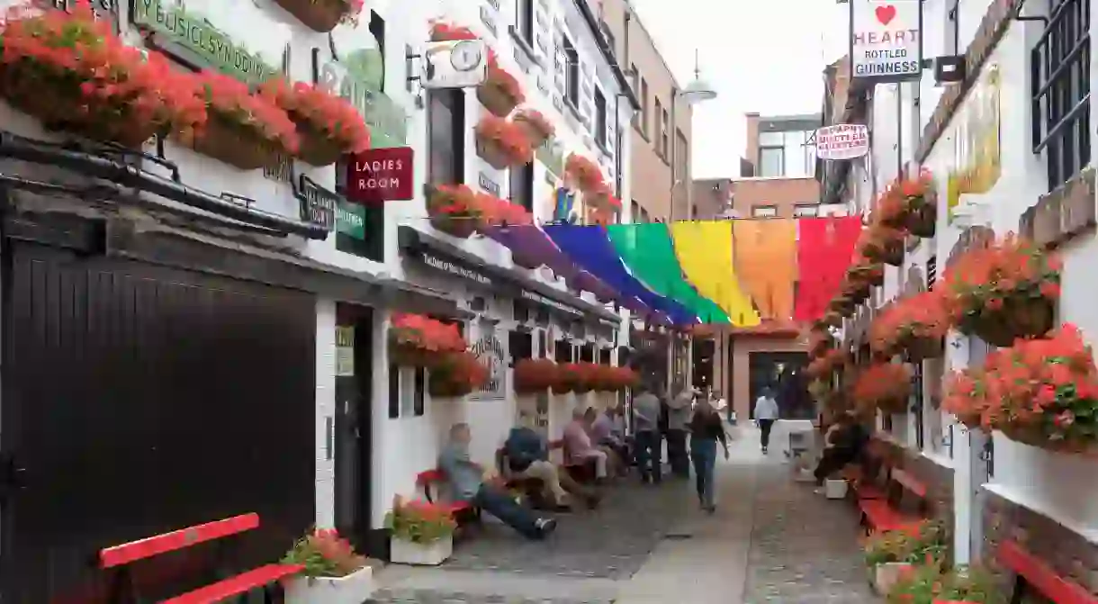 Commercial Court in Belfasts Cathedral Quarter is a centre of LGBTQ life in the city