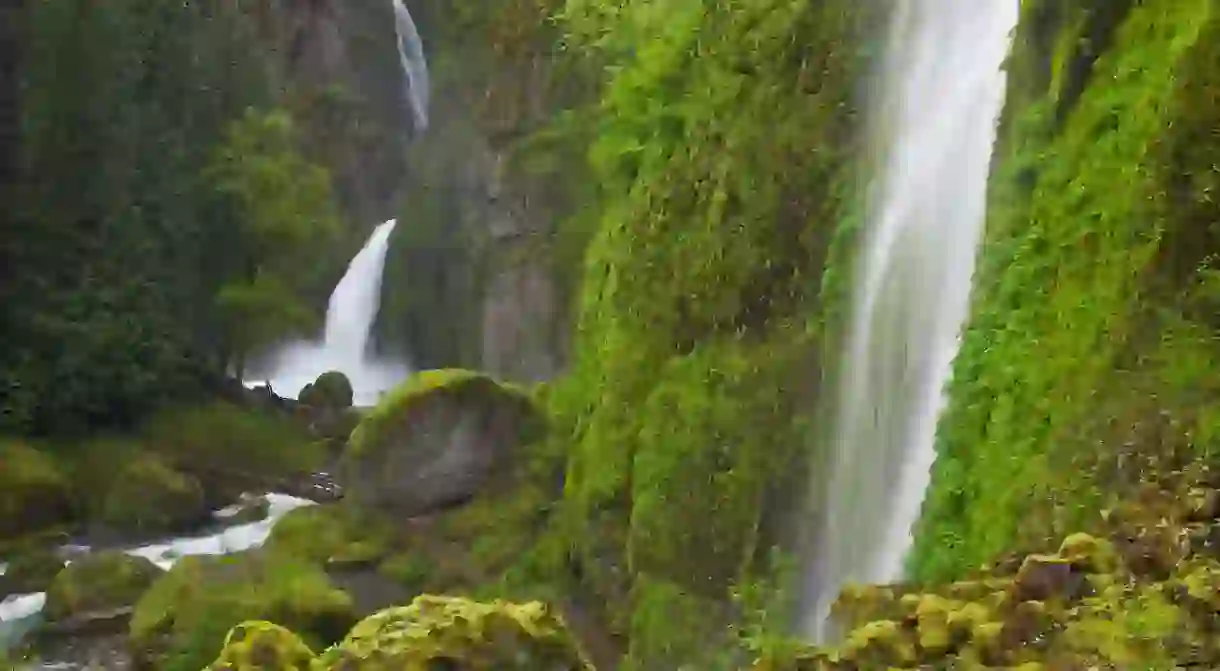 Wahclella Falls in the Columbia River Gorge National Scenic Area is simply enchanting