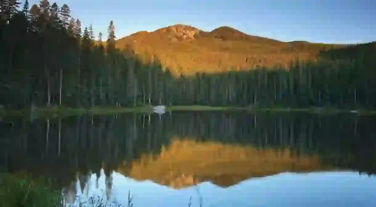 Stewart Lake is just one example of the beautiful scenery New Mexico has to offer