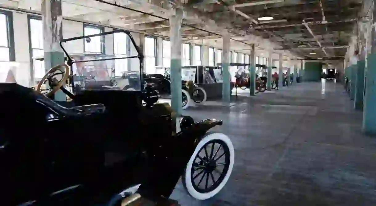 A 1915 Ford Model T at the Ford Piquette Avenue Plant in Detroit