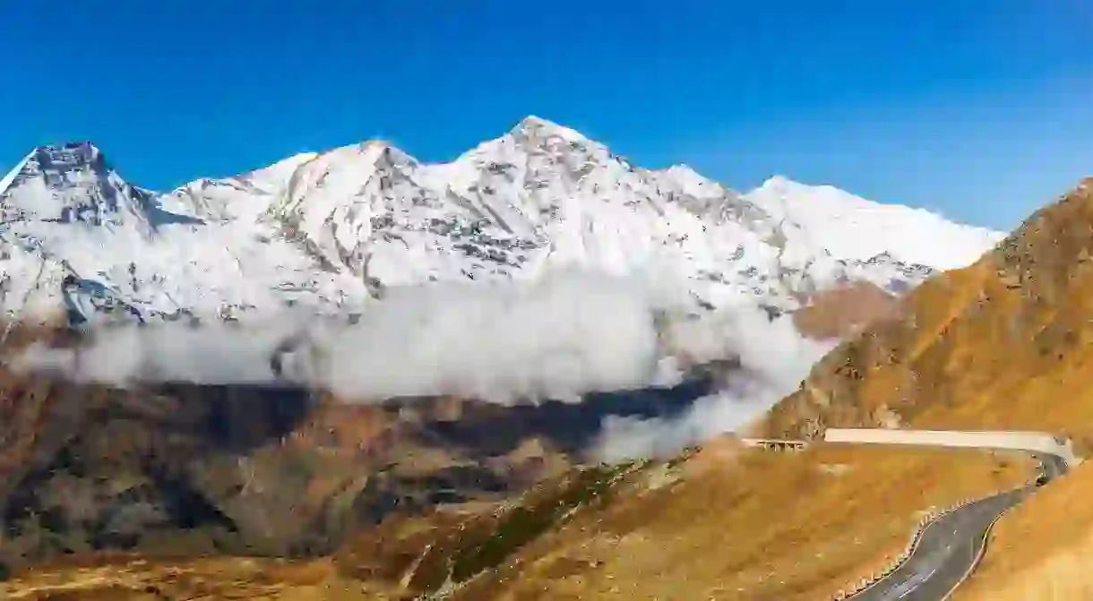 The High Alpine Road in Austria lives up to its name