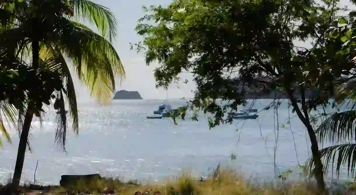 View of Samara Beach, Costa Rica.