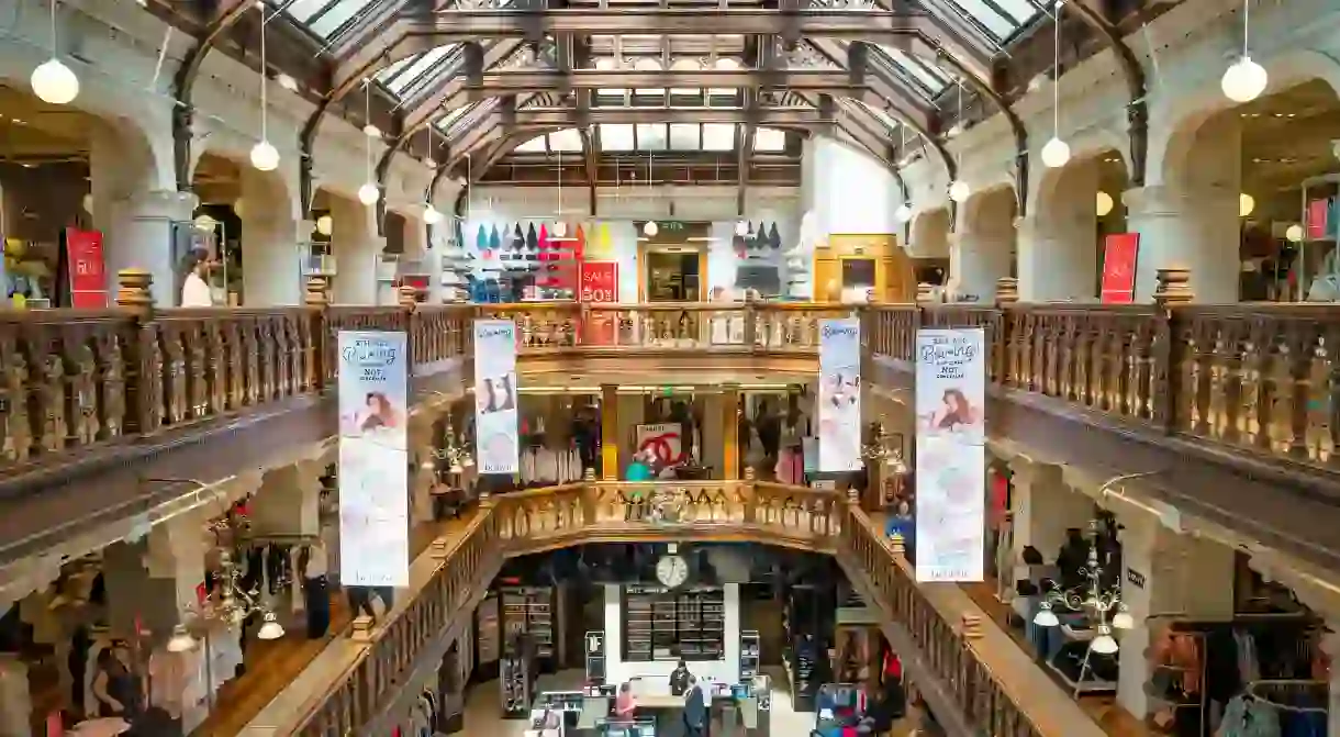 The Victorian-era Jenners Department Store in downtown Edinburgh