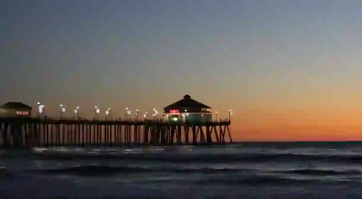 Have a milkshake at Ruby’s Diner on the Huntington Beach Pier