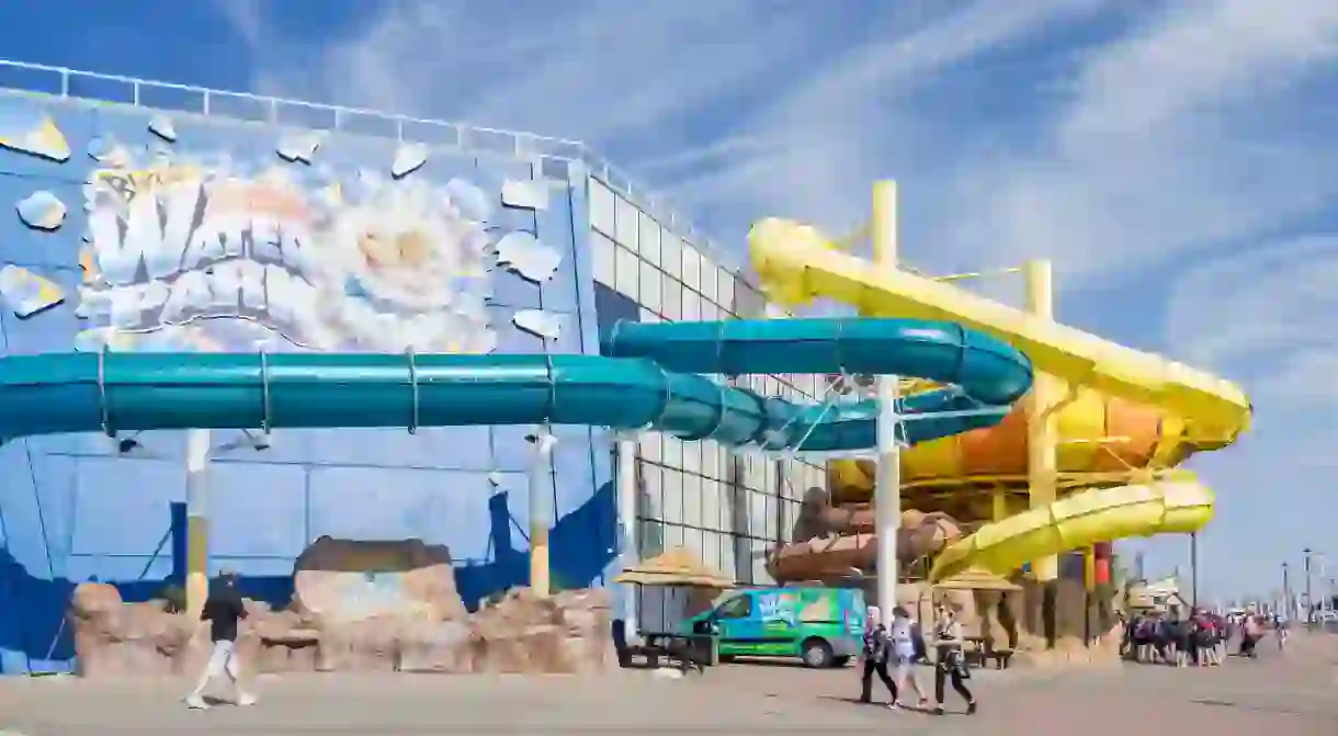 The Sandcastle is one of several water parks near Liverpool