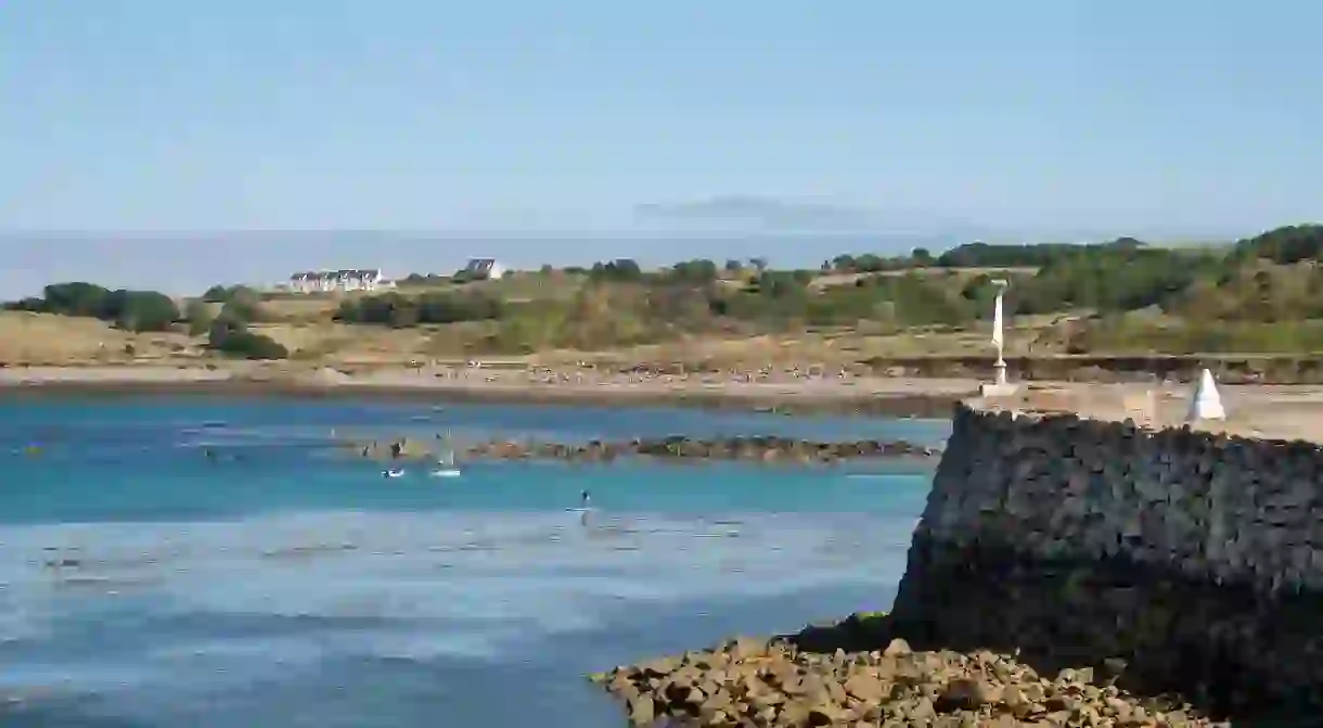 Alderney is a bit tricky to reach, but that means you can enjoy uncrowded beaches when you get here