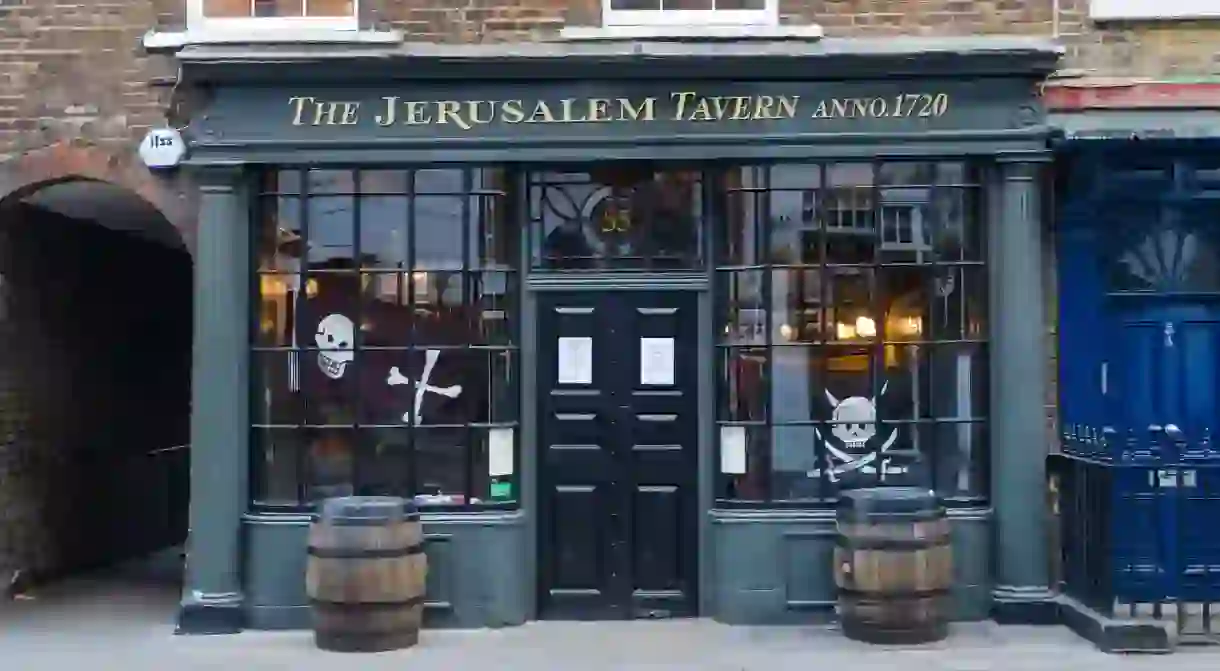 The Jerusalem Tavern sits inside an 18th-century building brimming with old-world charm