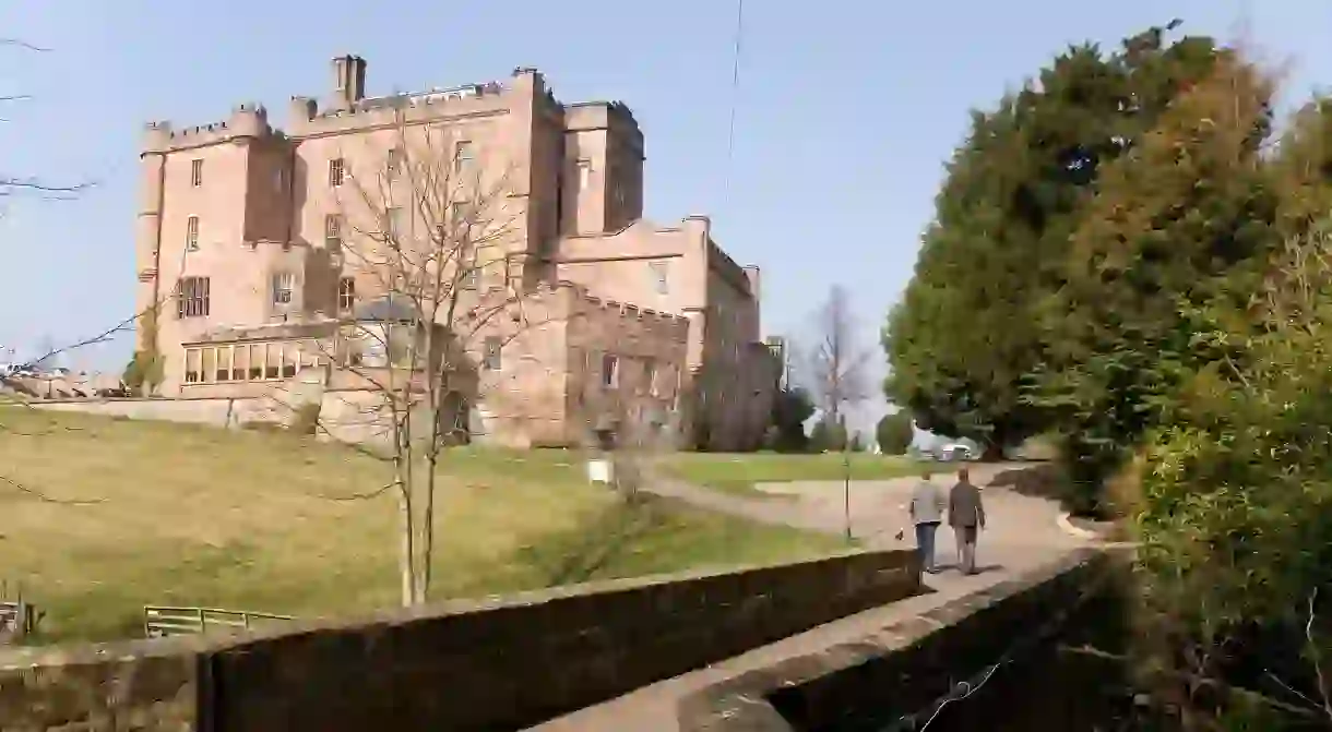 At Dalhousie Castle, you can handle falcons and stay the night