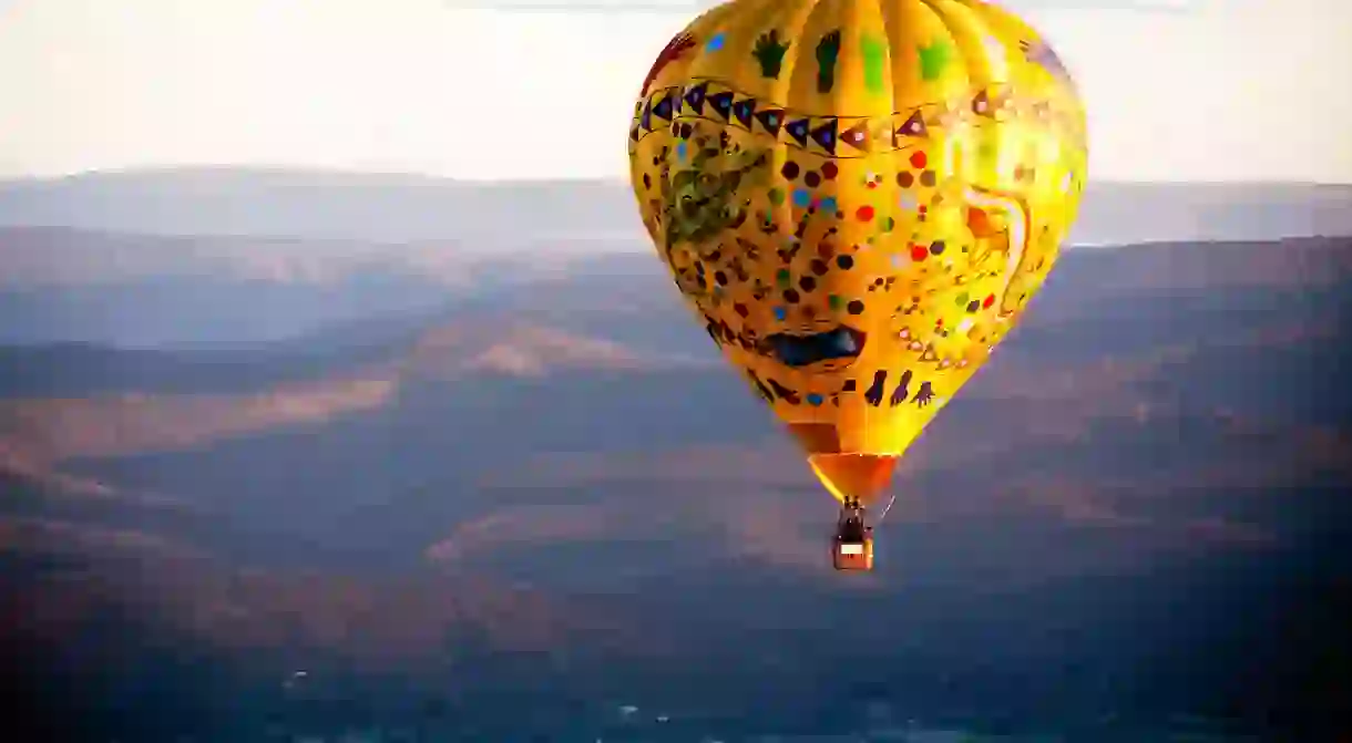 A hot air balloon is a great way to take in the sheer scale and beauty of the Yarra Valley