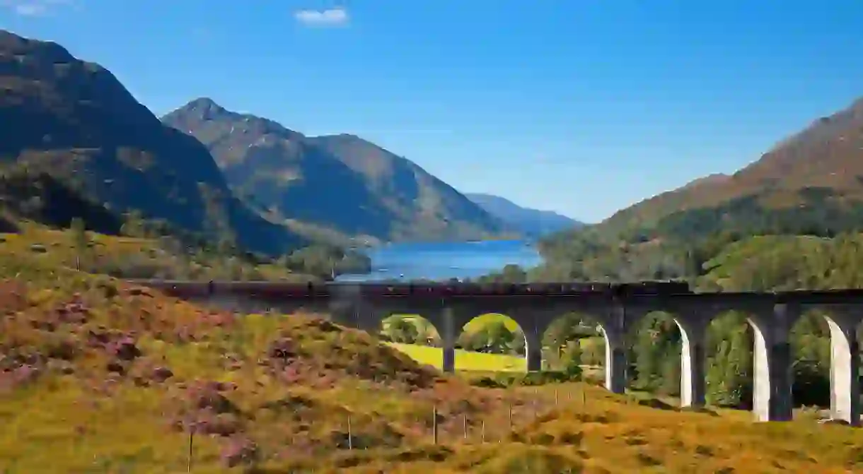 The Jacobite Steam Train as seen in Harry Potter and the Philosophers Stone