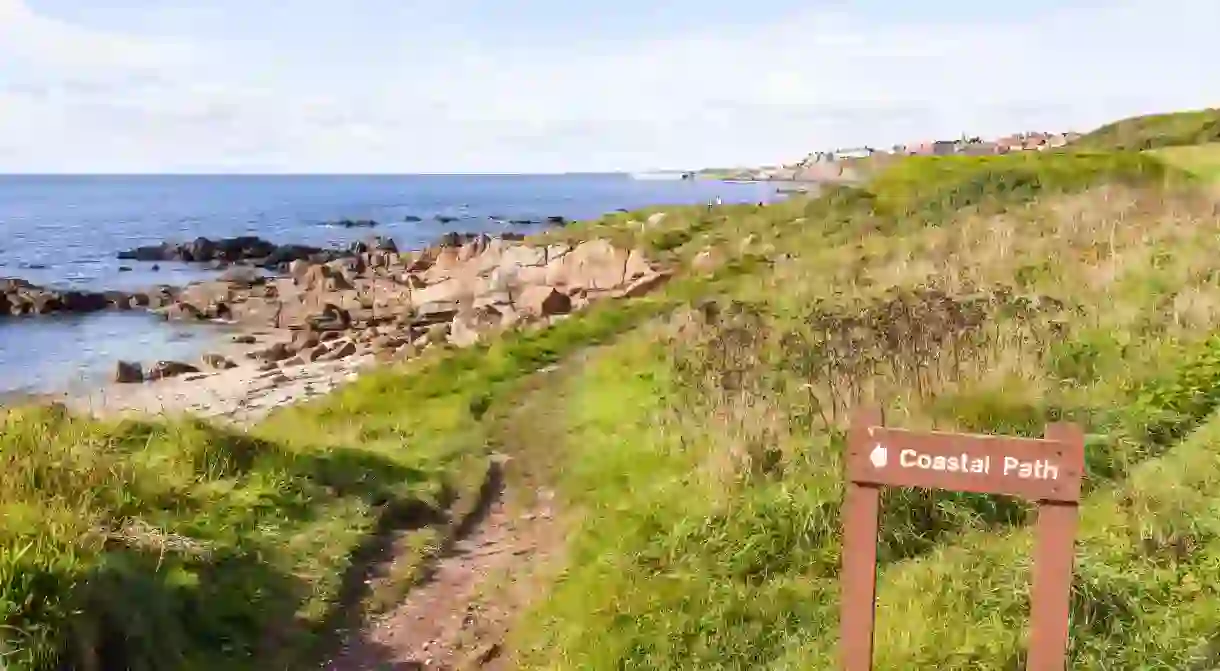 Enjoy historic sites, wide beaches and cosy pubs along the Fife Coastal Path in Scotland