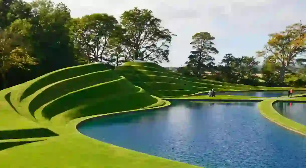 Snap unique selfies in Jupiter Artland in West Lothian, Scotland