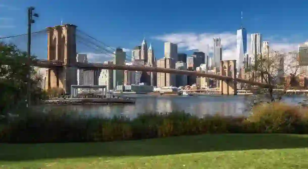 For such an urban environment, New York has many green spaces, including Brooklyn Bridge Park