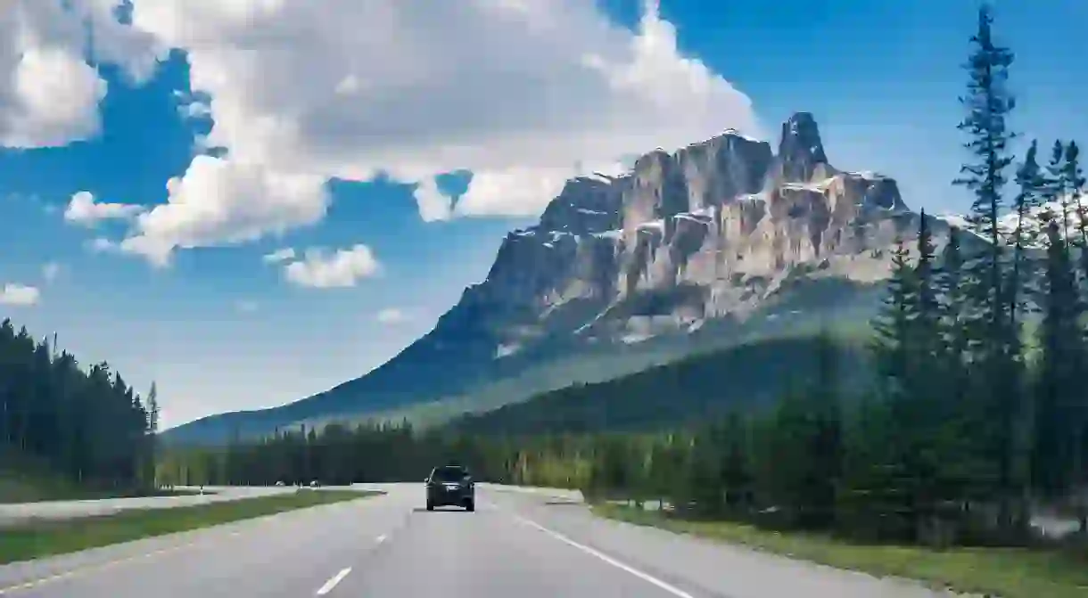 The Trans-Canada highway is considered one of the countrys best roadtrips, and takes drivers through Albertas spectacular Rockies in Banff Provincial Park