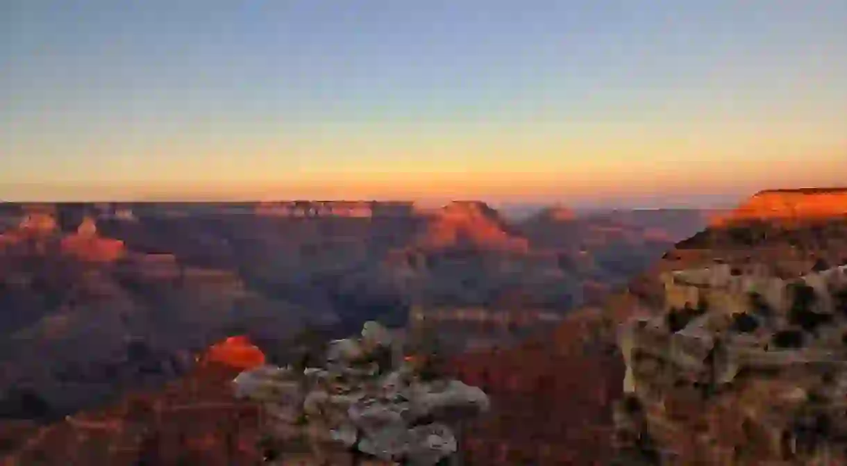 The Grand Canyon National Park was carved by the Colorado River