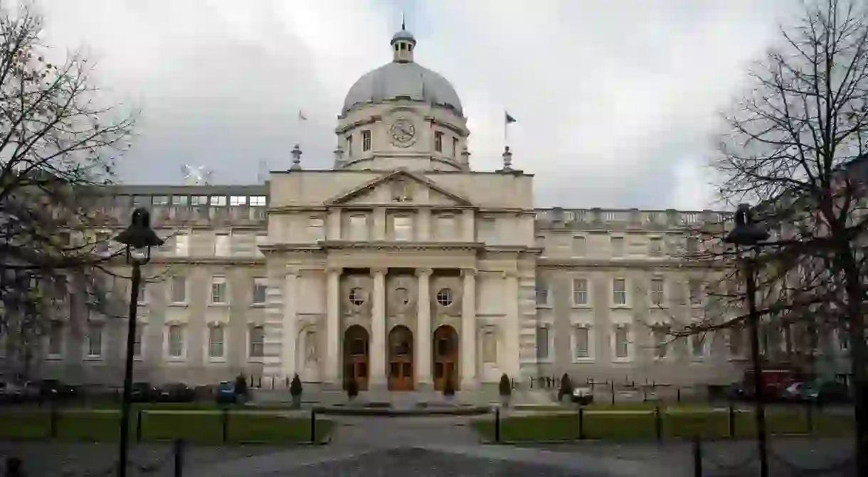 Leinster House, which is now home to Ireland’s national parliament, is typical of the Georgian style