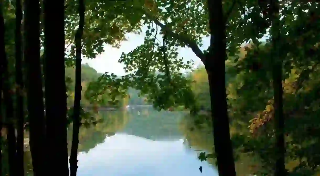 Lake Lillinonah on the Lillinonah Trail in Paugussett State Forest is one of the best spots in Fairfield County, Connecticut