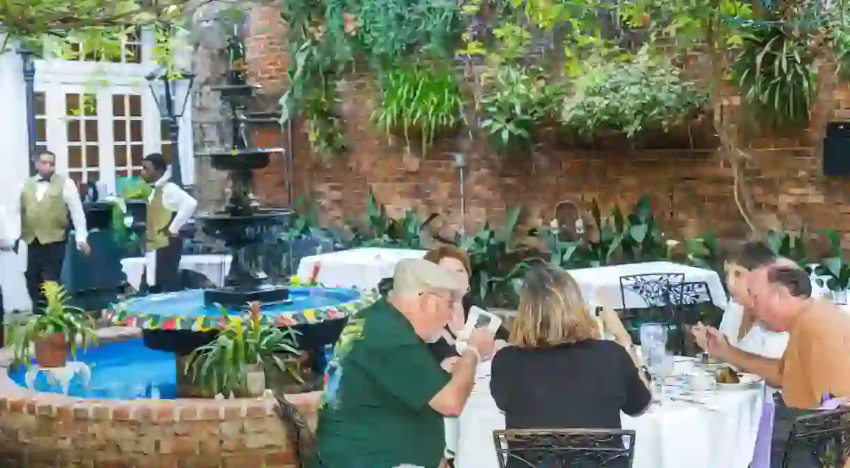 The Court of Two Sisters in New Orleans is known for its verdant courtyard